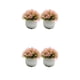 thumbnail image 3 of Wosthever Adorno de bonsái de 2 piezas, decoración versátil para el hogar, regalo de compañía, hierbas de imitación para decoración rosa rosa 2Conjunto, 3 of 6