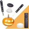 Jack-O'-Lanterns LED Candle White Battery Operated LED Pumpkin Light with Remote, Pumpkin Carving Kit Halloween Decorations