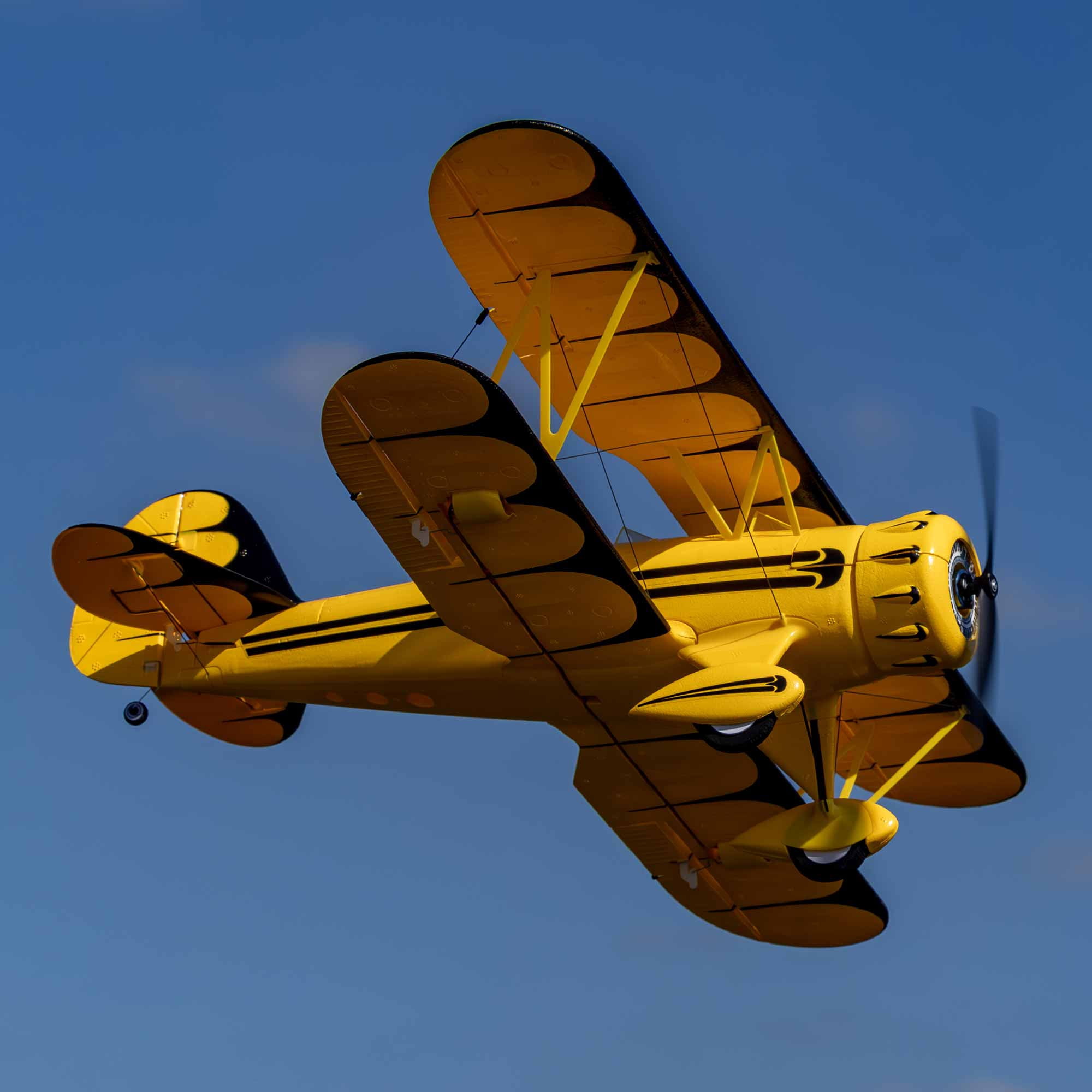 E-flite RC Airplane UMX WACO Yellow BNF Basic Transmitter Battery and Charger Not Included with AS3X & SAFE EFLU53550Y