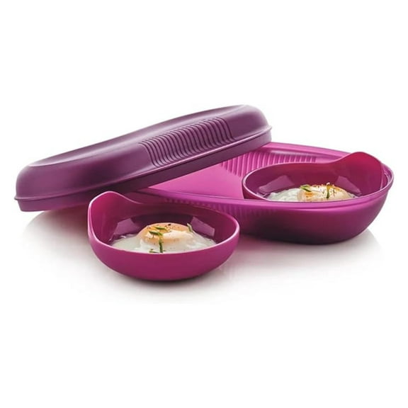 Microwave Breakfast Maker Set in Rhubarb