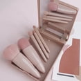 thumbnail image 4 of Set de 5 pinceles de maquillaje, set de viaje con mini pincel para polvos sueltos, pincel para base de maquillaje y pincel para sombra de ojos, 4 of 7