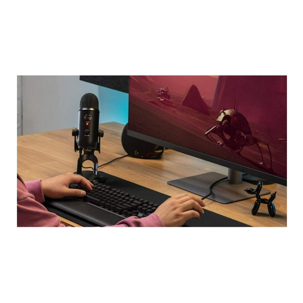 Blue Microphones Yeti USB Microphone Plus Logitech C922 Pro Streamer HD Webcam with Mic (Blackout)