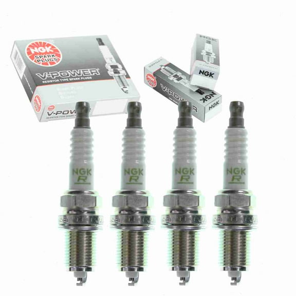 4 pc NGK V-Power Spark Plugs compatible with Scion xB 1.5L L4 2004-2006