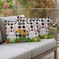 thumbnail image 2 of Outdoor Waterproof Pillow Covers Easter Rabbit Egg Decorative Throw Pillow Protectors,Pillowcase Cushion Cases for Patio Sofa Garden Couch,20x12in,Pack of 2, 2 of 14