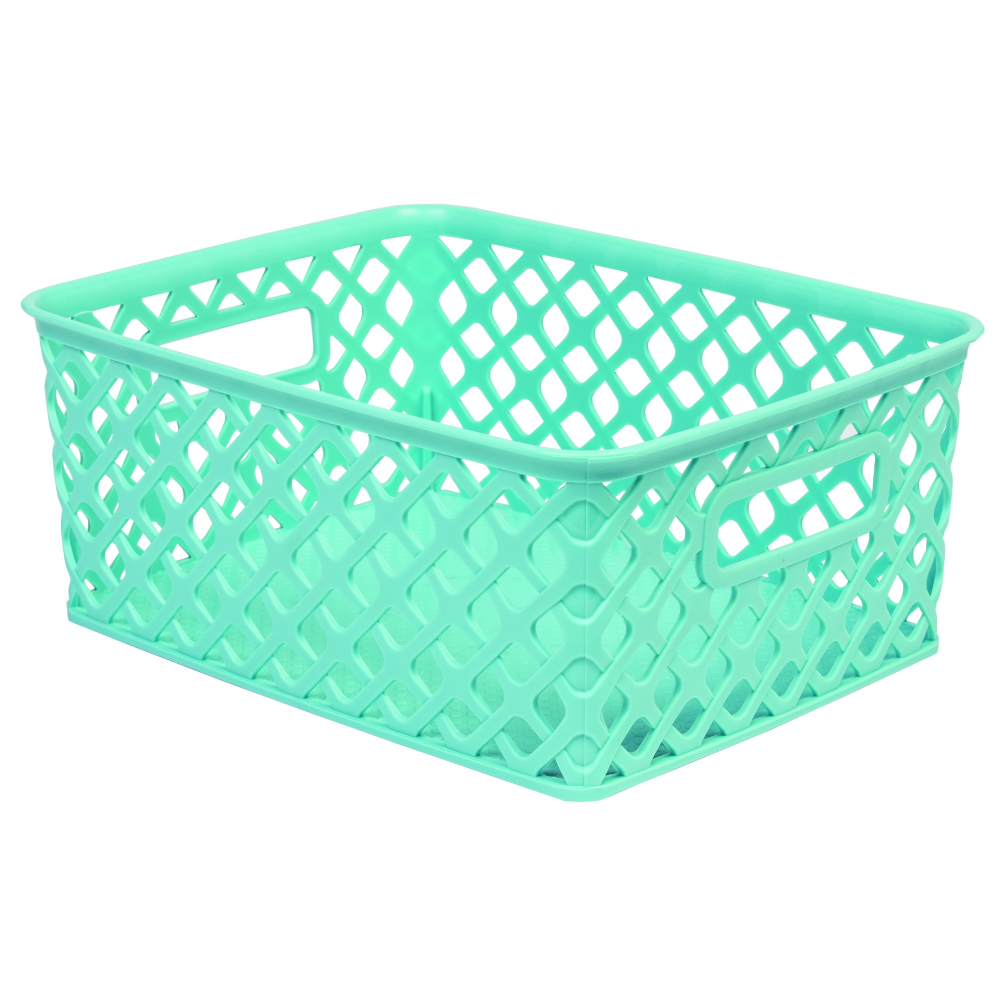 Mainstays Small Decorative Basket, Teal