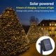 thumbnail image 3 of Guirnalda de luces solares para exteriores (2/1 unidad), luces LED solares de hadas, iluminación decorativa impermeable de alambre de cobre para interiores y exteriores, patios, bodas, fiestas,, 3 of 7