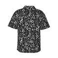 thumbnail image 4 of Xecao Daisies Flowers print Hawaiian shirt - a stylish short-sleeve button-down for men, perfect for casual beach and tropical outings., 4 of 9