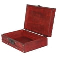 thumbnail image 3 of Caja de Almacenamiento Antigua Decorativa ANGGREK Retro Portátil 28.5x20x9cm, 3 of 8