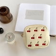 thumbnail image 6 of Cherry Embroidery Coin Purse PU Leather Trend Short Zipper Wallet Women Cute Mini Wallet Simple Fashion Wallets, 6 of 7