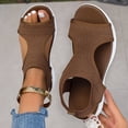 thumbnail image 6 of Dakaela Women Walking Sandals Arch Support Orthotic Non Slip Casual Sport Sandal Open Toe Slingback Summer Beach Running Shoes Brown 9.5, 6 of 9