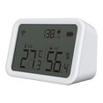 thumbnail image 1 of Wifi 3 in 1 Temperature Humidity Illumination Sensor APP Control Indoor Temperature Humidity Light Intensity Monitor Smart Temperature Meter Mini Hygrometer for Home Office, 1 of 8