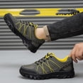 thumbnail image 2 of Chaussures de Randonnée pour Hommes, Bottes de Travail à Lacets avec - Semelle Extérieure en Caoutchouc, Espadrilles Décontractées d'Extérieur Grande Taille, 2 of 6