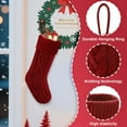 thumbnail image 3 of Dalrosia Christmas Stockings 18 Inches Large Size Cable Knitted Stocking Gift and Decorations for Holiday Family Xmas Party, 3 of 5