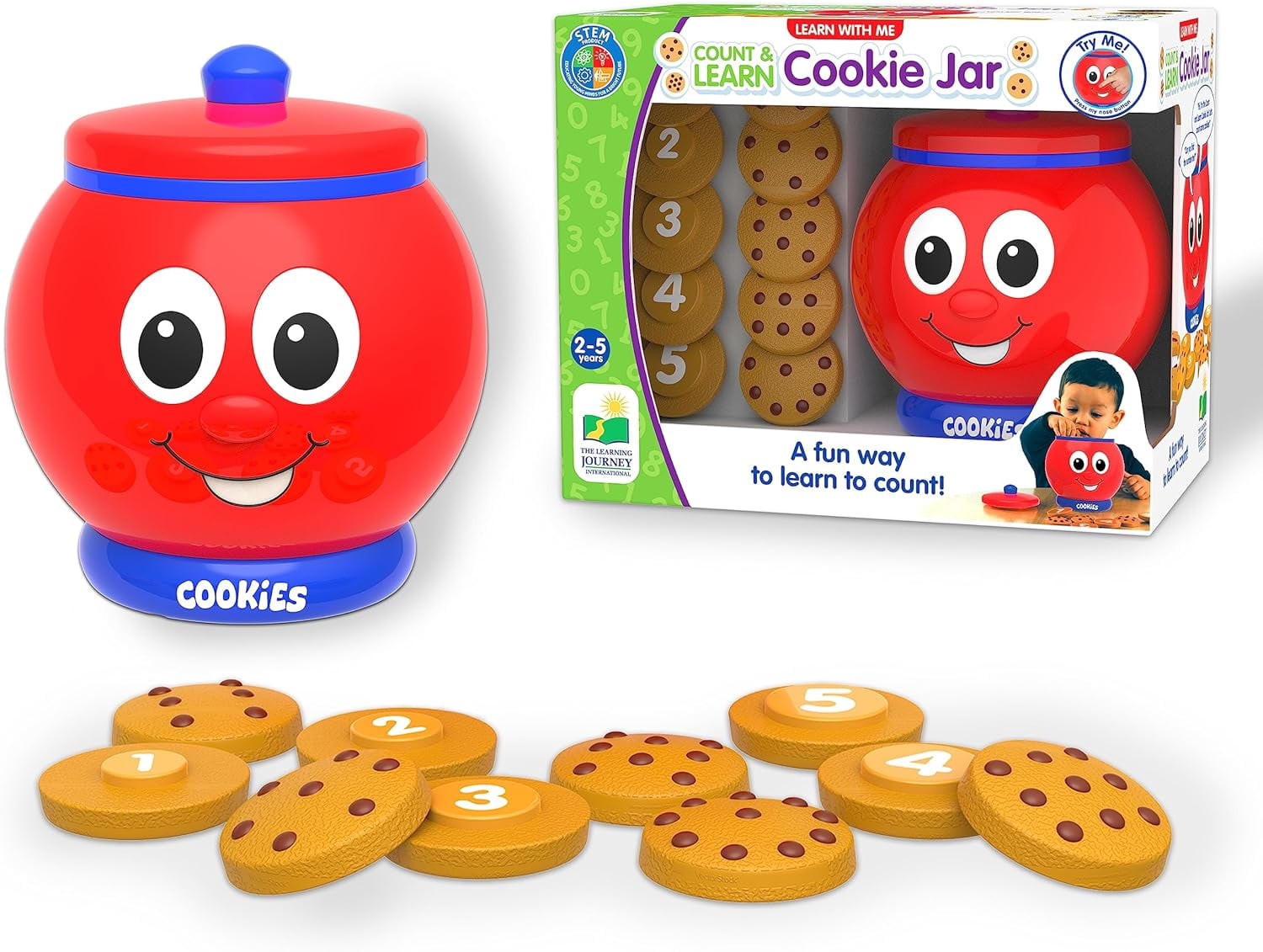 The Learning Journey Learn with Me, Count and Learn Cookie Jar