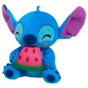 Disney Stitch Small Plush Stitch and Watermelon, Stuffed Animal, Blue, Alien, Officially Licensed Kids Toys for Ages 2 Up, Easter Basket Stuffers and Small Gifts