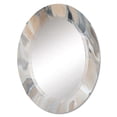 thumbnail image 2 of Designart "Abstract Marble Art with Copy Space VII" Fractals Round Wall Mirror - Modern Oval Printed Decorative Oversized Mirror - Multiple Color Options, 2 of 4