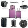 thumbnail image 3 of Juego 3 Maletas Viaje Grande 25 Kg Y 10 Kg Con Neceser Para Avion Carry On, 3 of 5