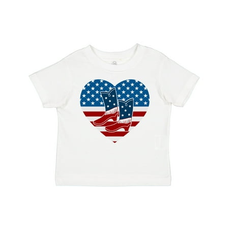 

Inktastic USA Cowboy Boots Patriotic Boys or Girls Toddler T-Shirt