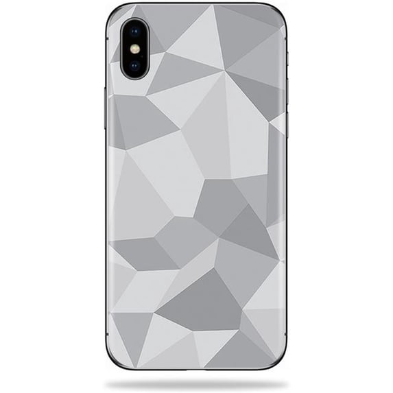 MightySkins APIPHX-Gray Polygon Skin for Apple iPhone X - Gray Polygon