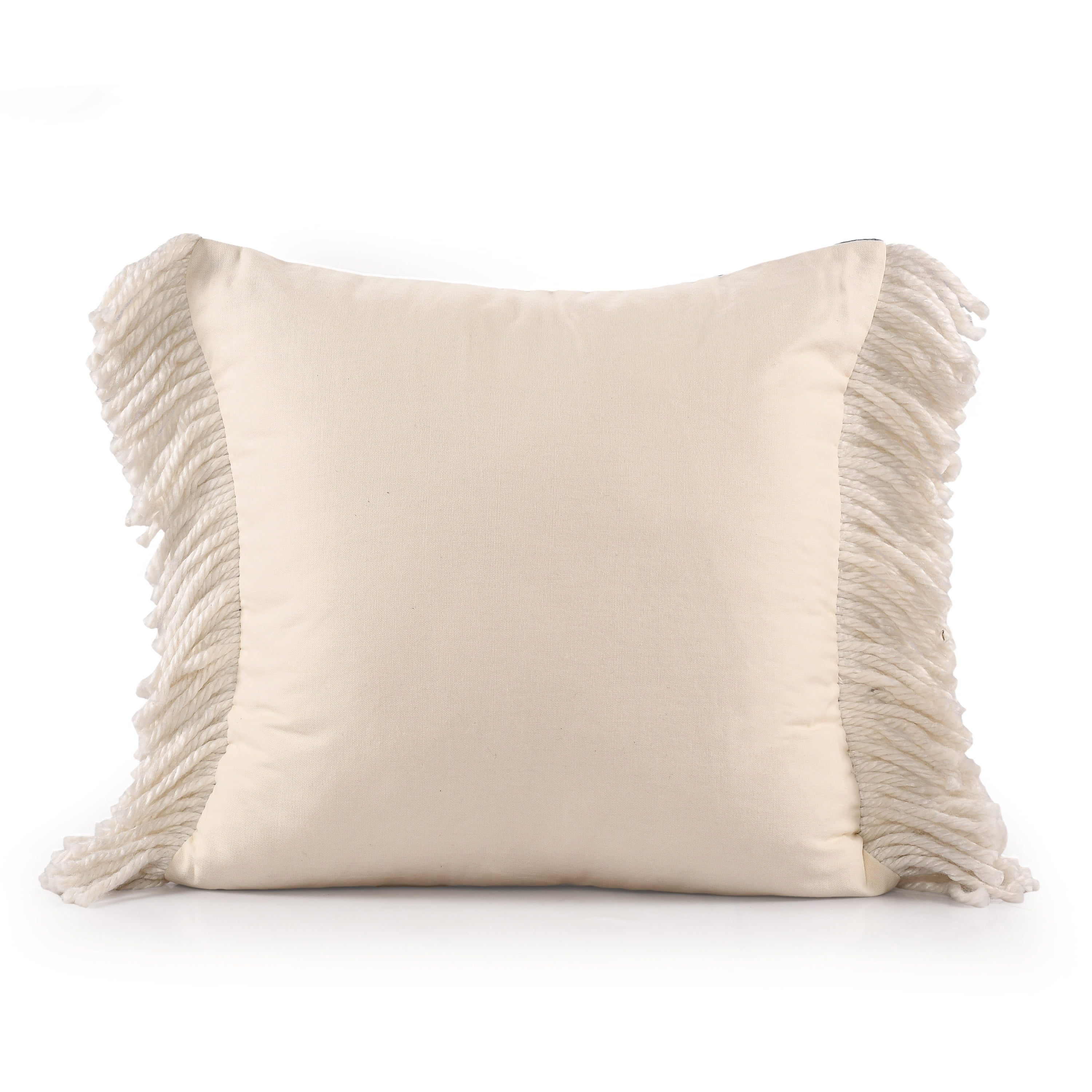 Harlow Hill Eva 20" x 20" Navy/Ivory Striped Cotton Blend Adult Decorative Throw Pillow Cover