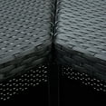 thumbnail image 5 of vidaXL 4 Piece Garden Bar Set with Cushions Poly Rattan Black, 5 of 5