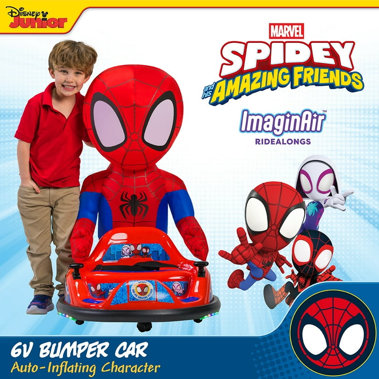 6V Spiderman ImaginAir Rider, Battery Powered Bumper Car Ride-on, by Flybar, 1 Each