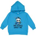 thumbnail image 2 of Inktastic My Nana Loves Me Grandson Panda Toddler Hoodie, 2 of 4