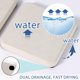 thumbnail image 2 of 4 piezas de bandeja de piedra absorbente de agua, bandeja de fregadero de piedra de diatomita de secado rápido, posavasos de piedra absorbente de agua para mostrador de baño, portajabón, 2 of 4
