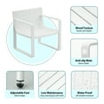 thumbnail image 7 of Werph 3 Pieces Patio Furniture Set, Outdoor Furniture Patio Table and Chairs Set, Patio Chairs Set of 2 Patio Conversation Sets,White, 7 of 7