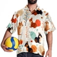 thumbnail image 4 of Squirrel Men's Short Sleeve Beach Shirts, Casual Poplin Button Down Shirt, Summer Casual Printed Unisex Shirts, 4 of 6