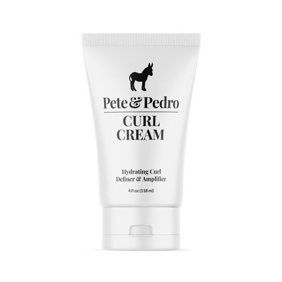 Pete & Pedro CURL CREAM - Definidor y amplificador de cabello para rizos hidratantes para hombres y mujeres | Brillo natural y rizos y ondas fuertes Reductor de frizz Tipos de cabello rizado y ondulad