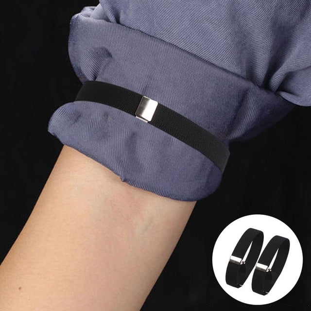 2 uds., Soporte para de para hombre, brazaletes elásticos, , sujetadores, brazaletes elásticos, ropa cómoda para que - NEGRO