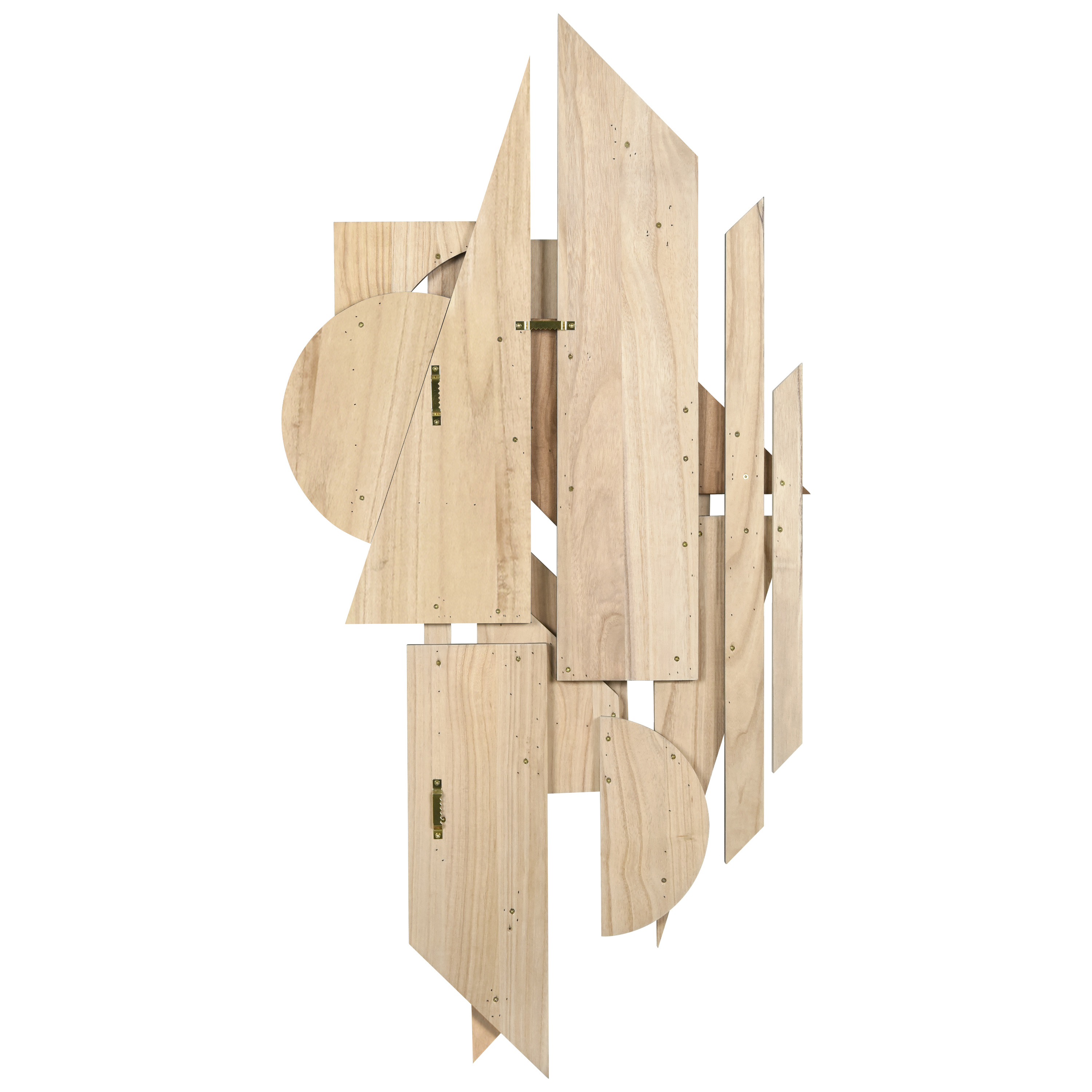 "Moonlit Mist I & II" Hand Made & Hand Finished Dimensional Solid Wood Abstracts