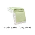 thumbnail image 3 of HomeDM Cooling Comforter for Summer - 79"x59" Soft Lightweight Bedspread Comforter, Thin Bedding Quilt, All Season Summer Spring, Light Green, 3 of 7