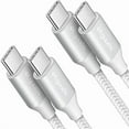 thumbnail image 1 of Chenchen White USB C to USB C Cable 3ft, 2-Pack 60W USBC to USBC Cord, Type C to C Charger Cable Fast Charging for iPhone 17 16 15 Pro Max Plus Air, Samsung Galaxy S25 S24 S23, for MacBook/iPad, Pixel, 1 of 1