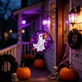 thumbnail image 4 of YingYouFu Halloween Acrylic Suncatcher Hanging Ornament, Ghost Pumpkin Maple Leaf Design Window Pendant, Decorative Hanging Decor for Window, Wall, Home, Fall Thanksgiving, Holiday Party Decoration, 4 of 5