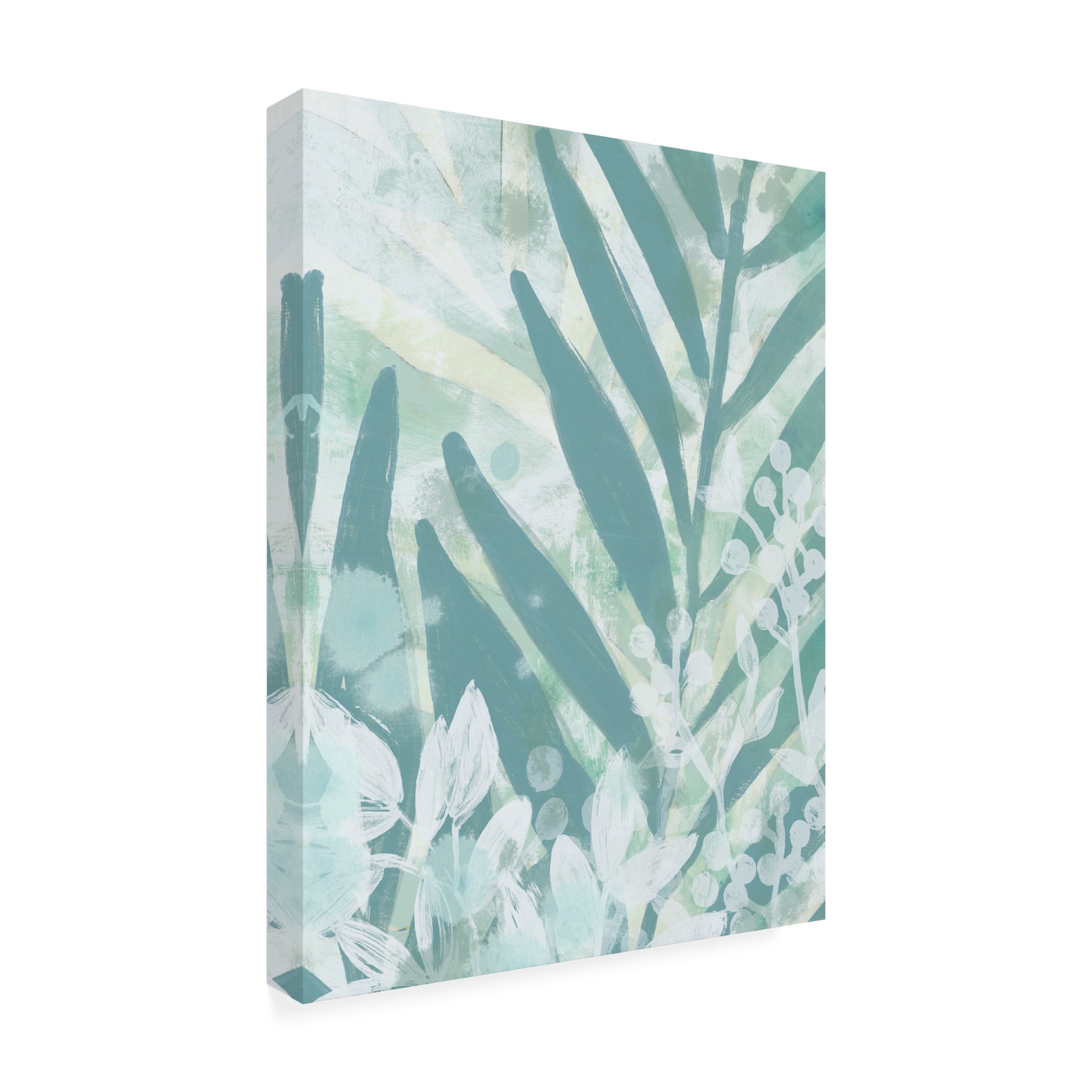 Trademark Fine Art June Erica Vess  Aqua Palms I Canvas Wall Art