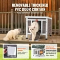 thumbnail image 5 of Outdoor Cat House Weatherproof Feral Cat Shelter for Multiple Cats Outdoor Wooden Cat Rabbit House 21"L x 17"W x 17"H, 5 of 5