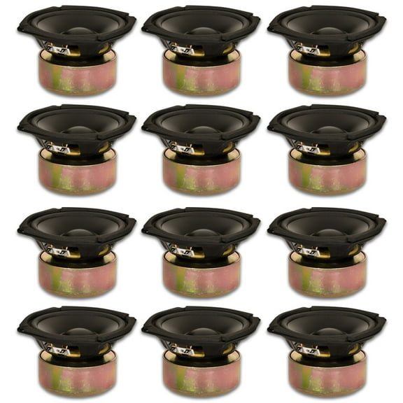 12 Goldwood Sound GW-205/4S Shielded 5.25" Woofers 130 Watt each 4ohm Replacement Speakers