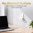 thumbnail image 3 of Extensor de enchufe Unidapt, paquete de 4, divisor de 3 vías, 3 of 7