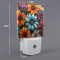 thumbnail image 2 of Salouo Colorful Blooming Flowers for Night Lights Plug into Wall 1 Pack, 0.5W Plug in Night Light with Dusk-to-Dawn Light Sensor LED Nightlight for Bathroom, Adult, Hallway-EU, 2 of 7