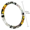 thumbnail image 4 of Unicorn Sunflower 14.5 Inch Printing PVC Leather Car Wheel Covers Steering Wheel Cover Auto Accessories, 4 of 6
