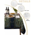 thumbnail image 2 of Stained Glass Table Cloth, Waterproof Tablecloth for Rectangle Tables, Vintage Abstract Botanical Plant Reusable Washable Fabric Table Cover for Restaurant Kitchen Dining Tables 52"x70", 2 of 9