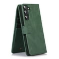 thumbnail image 6 of SaniMore Samsung Galaxy S22 Plus Case (6.6" 2022) with Zipper Wallet & Wrist Strap & Magnetic Closure Card Slots Kickstand Slim Full-around Protective Business Cover for Galaxy S22 Plus, Darkgreen, 6 of 15