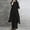 Black, variant on 2 Piece Cotton Set for Women Long Sleeve Irregular Pullover Linen Shirt Fall Casual Wide Leg Pants Suit