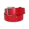 thumbnail image 2 of CTM Kid's Leather Two Hole Jean Belt (Pack of 2 Colors), 2 of 5