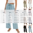 thumbnail image 2 of Guluxicc Womens Wide Leg Pants Elastic Waist Drawstring Ruffled Bottom Lounge Trousers Summer Casual Outfits for Everyday Wear, 2 of 5