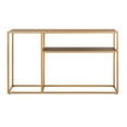 thumbnail image 2 of SAFAVIEH Octavia Glam 2-Tier Console Table, Walnut/Gold, 2 of 7