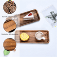 thumbnail image 3 of Small Wooden Tray for Display - Elegant Walnut Wood Serving Platter for Tea, Coffee, Snacks, Sushi, and Appetizers, 3 of 6