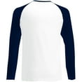 thumbnail image 2 of Fruit Of The Loom Mens Long Sleeve Baseball T-Shirt, 2 of 2